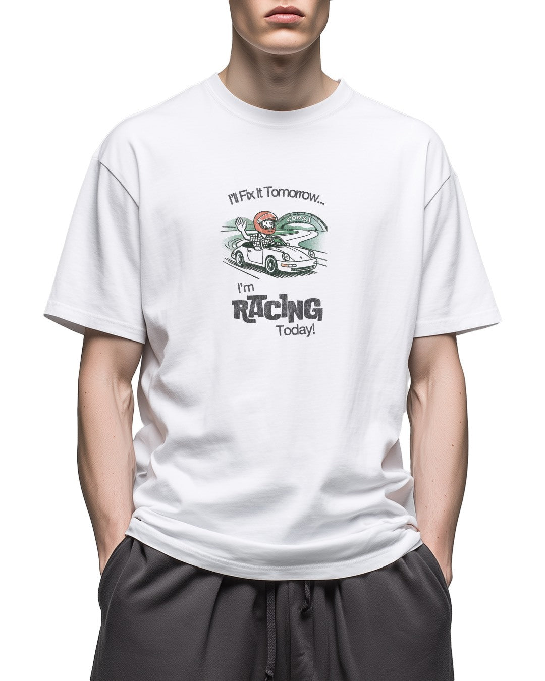'Im Racing Today' Tee